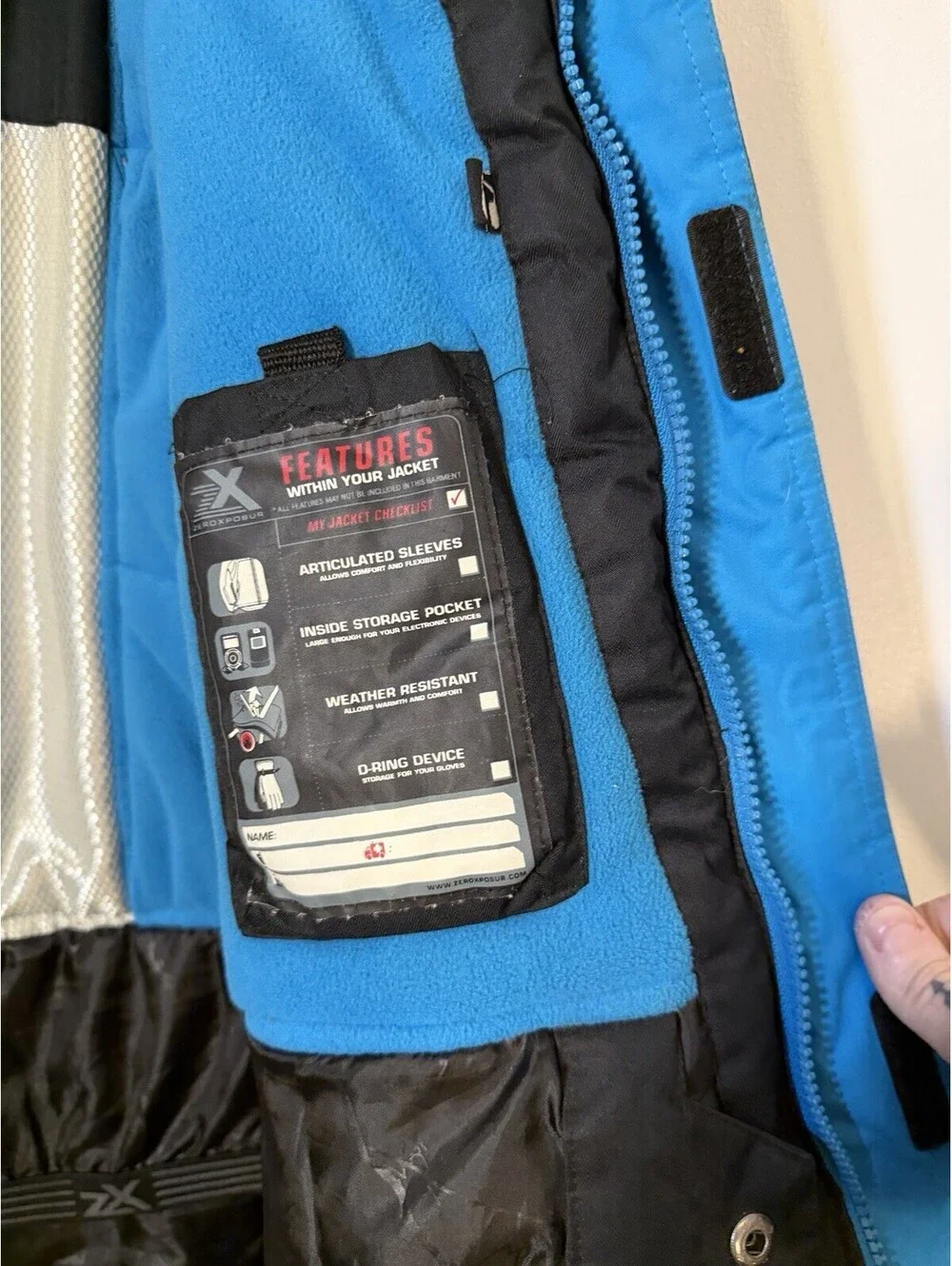 ZeroXposure Boys XL 18/20 Winter Ski Jacket Insulated Heavy Coat EUC Black Plaid